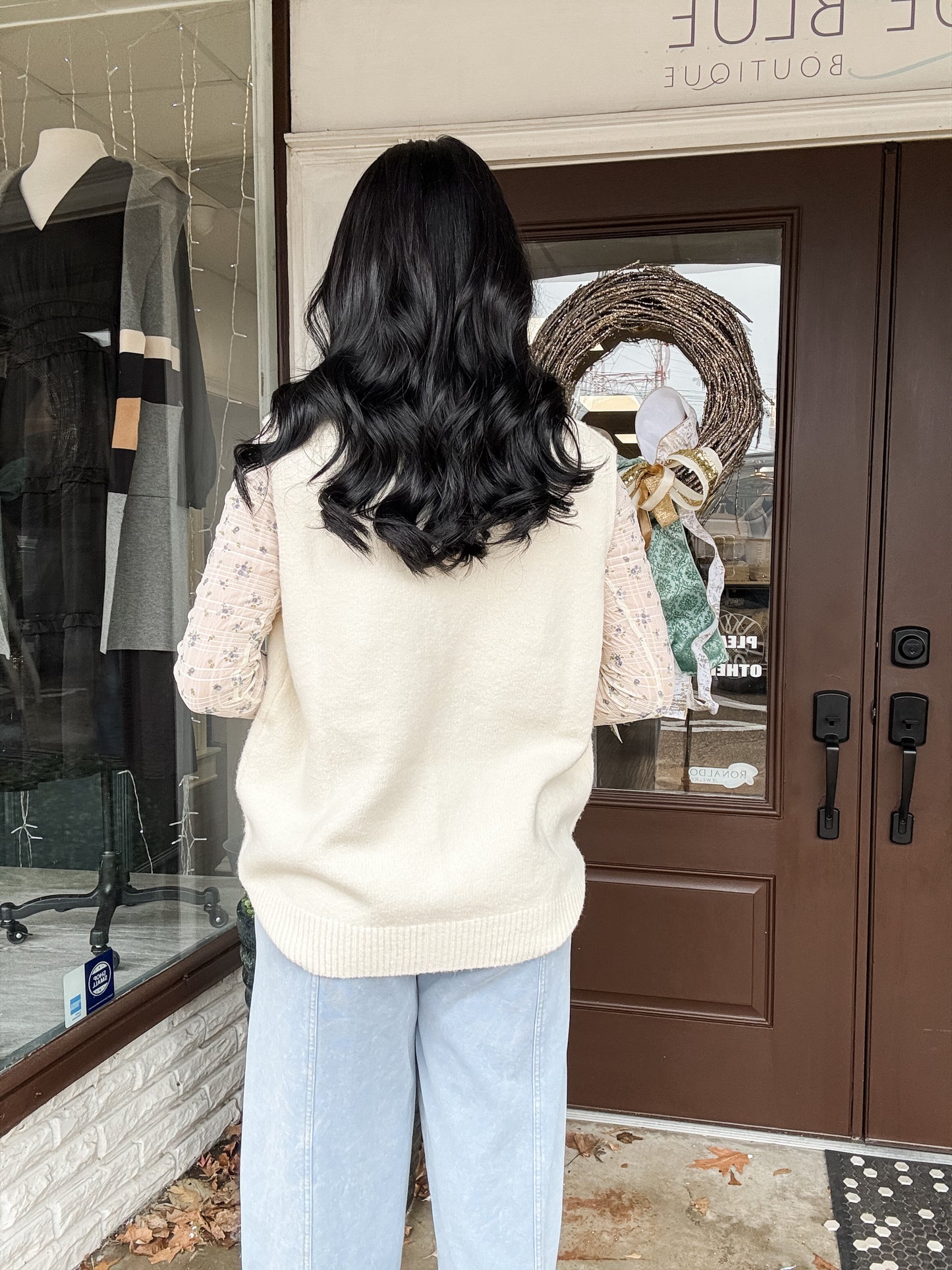 Soft Cream Sweater Vest