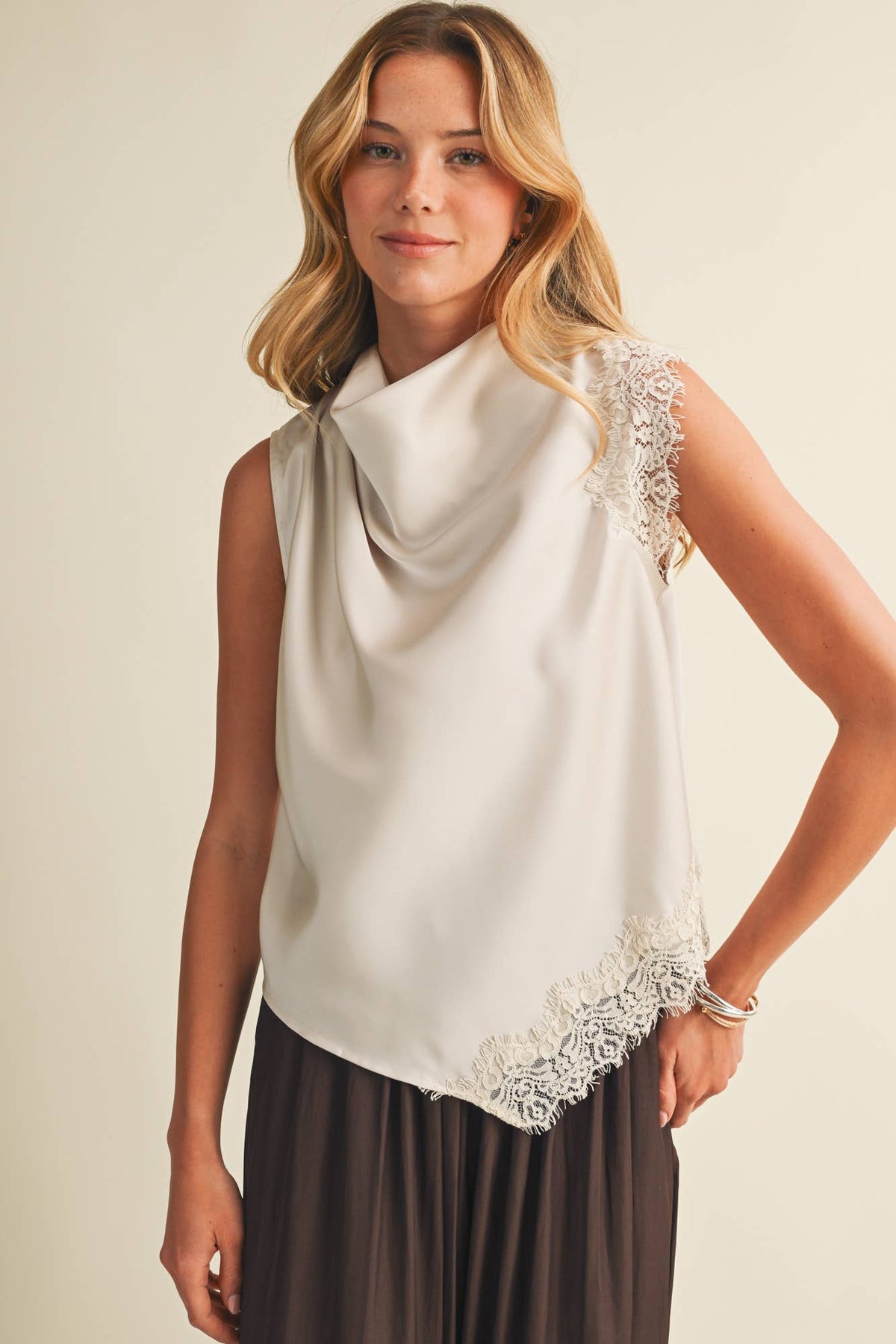 Champagne and Lace Top Cream