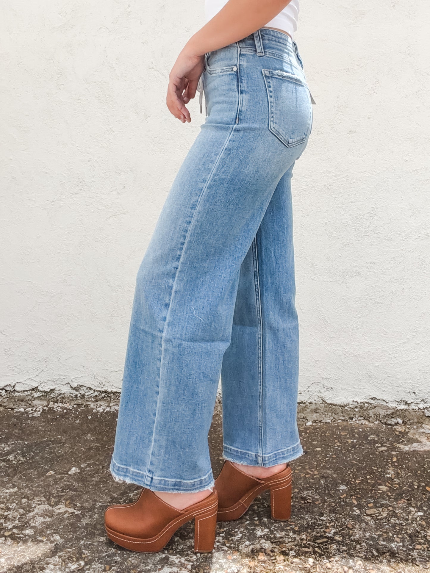 Zephyrine High Rise Wide Leg Jeans