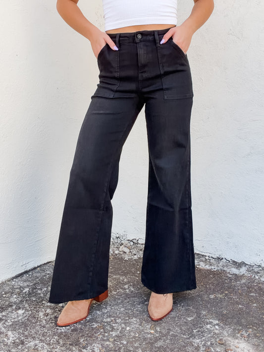Utility Wide Leg Black