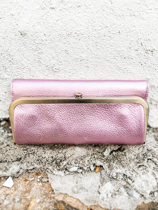 Rachel Wallet Metallic Pink