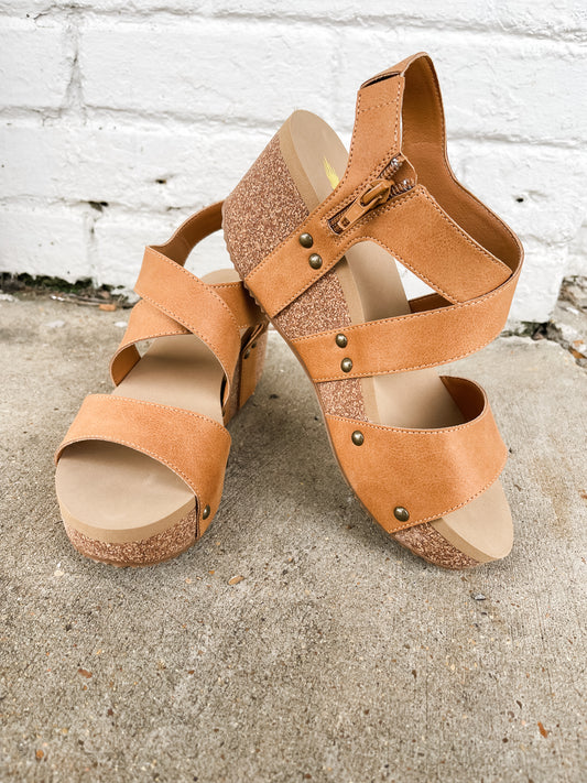 Sunkissed Tan Wedge Sandal