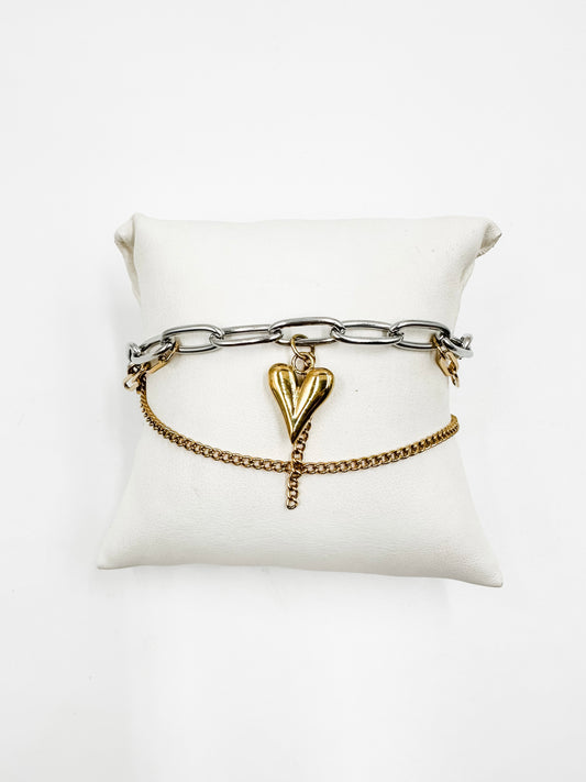 Stevie Heart Bracelet