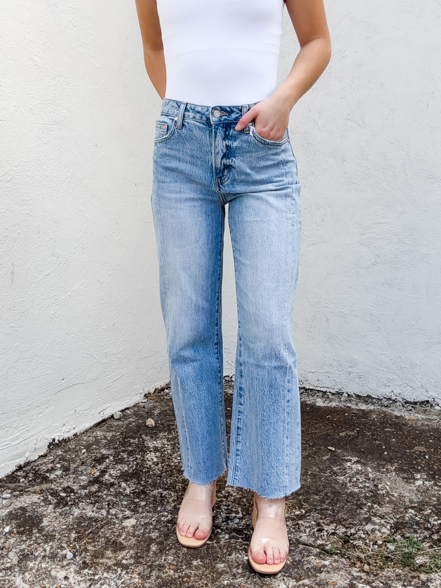 Heidi High Rise Straight Jeans