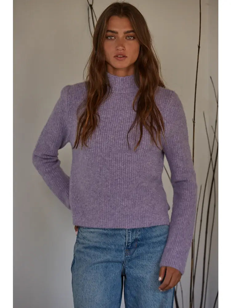 The Raine Pullover Sweater Lavender