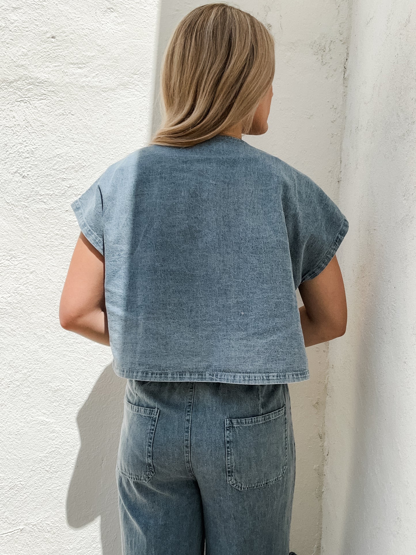 Tied Up Denim Top