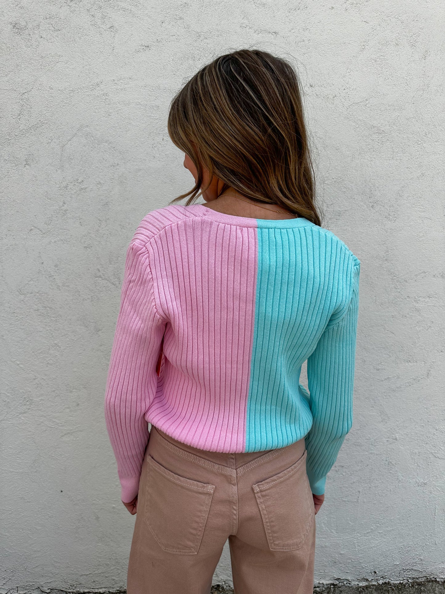 Noah Pink/Blue Sweater