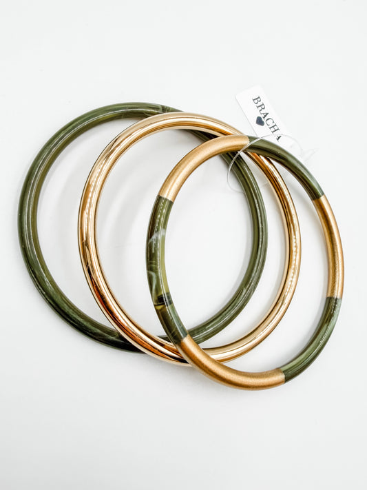 Wynn Bangle Set Green