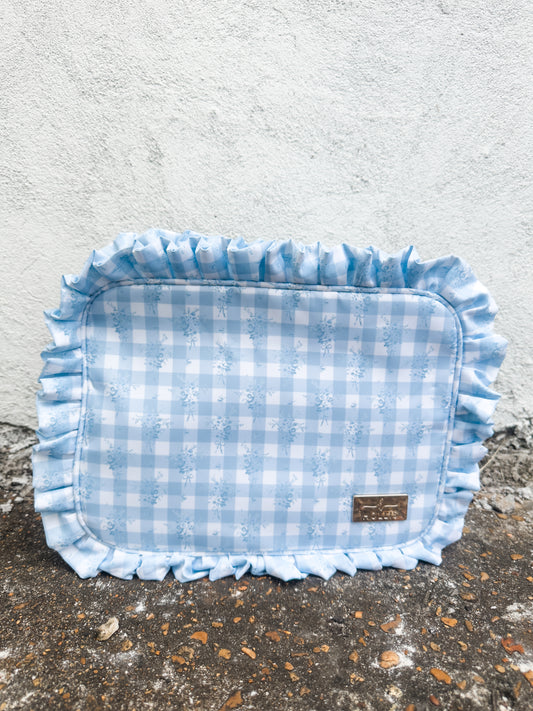 Ruffled Nylon XL Pouch