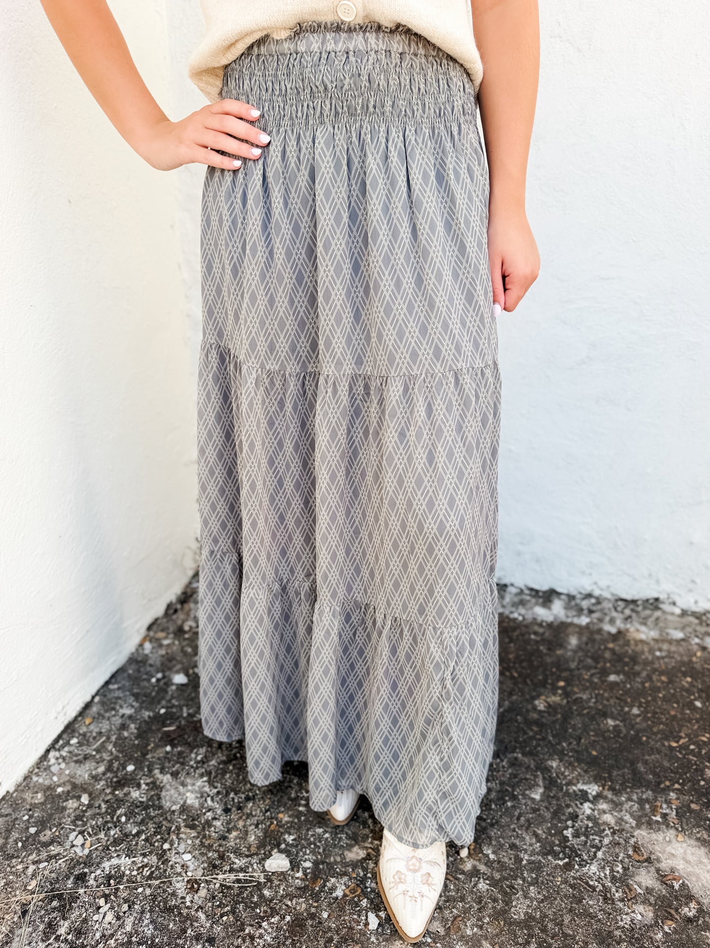 Misty Lattice Skirt