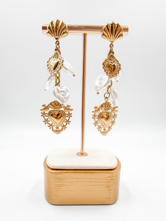 Tribute Heart Earrings