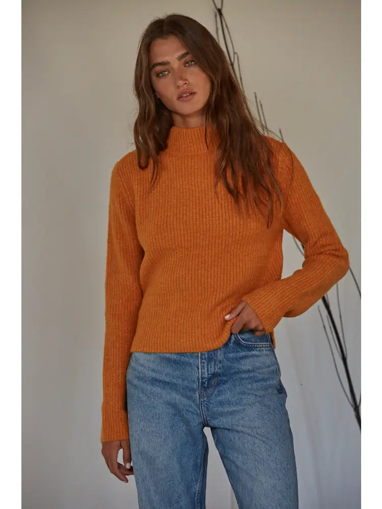 The Raine Pullover Sweater Ginger