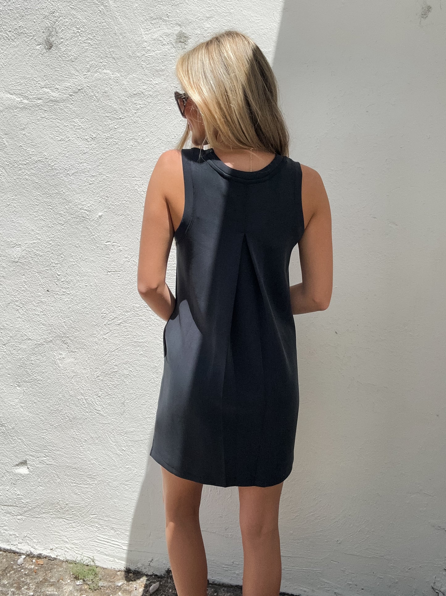 Daily Wear Scuba Dress Black