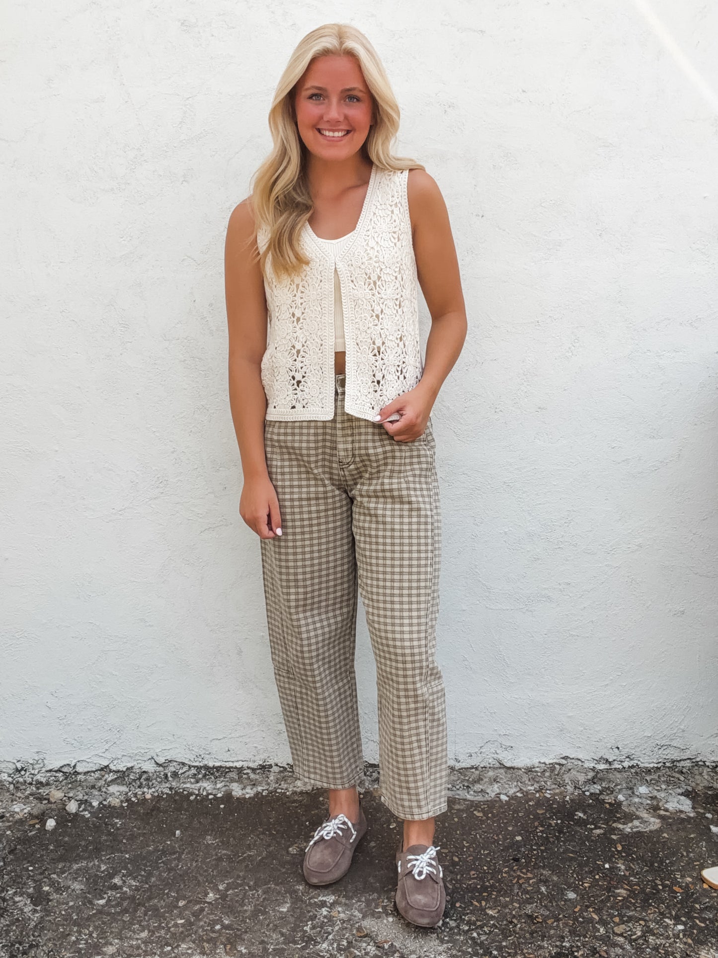 Crown Me Checkered Pants