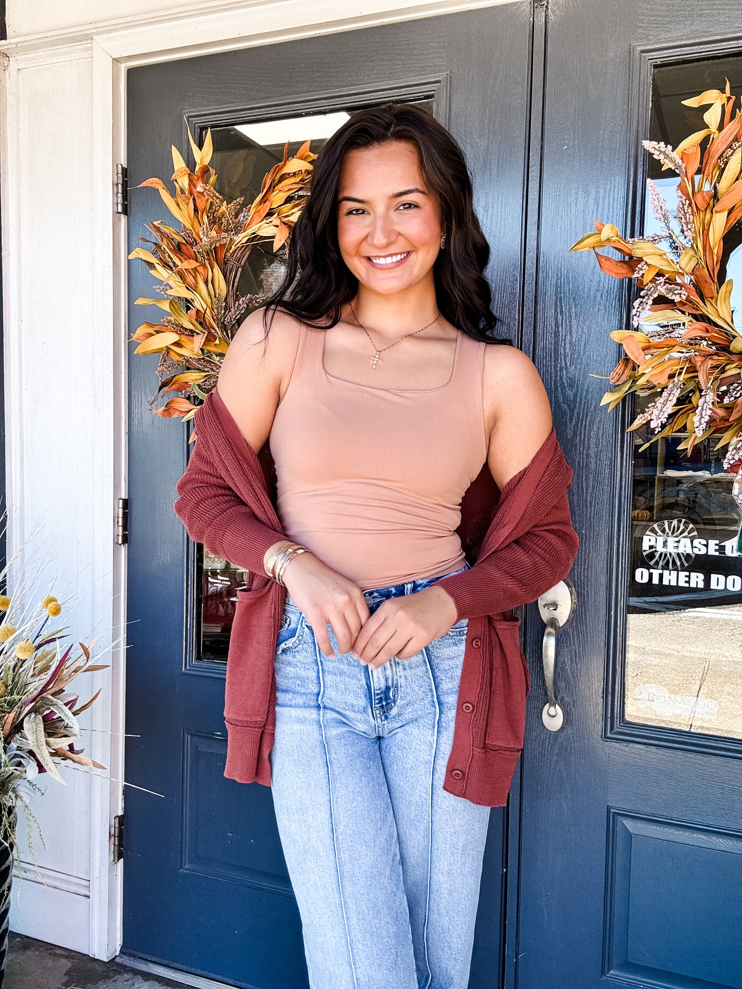 Clean Line Square Top Mocha