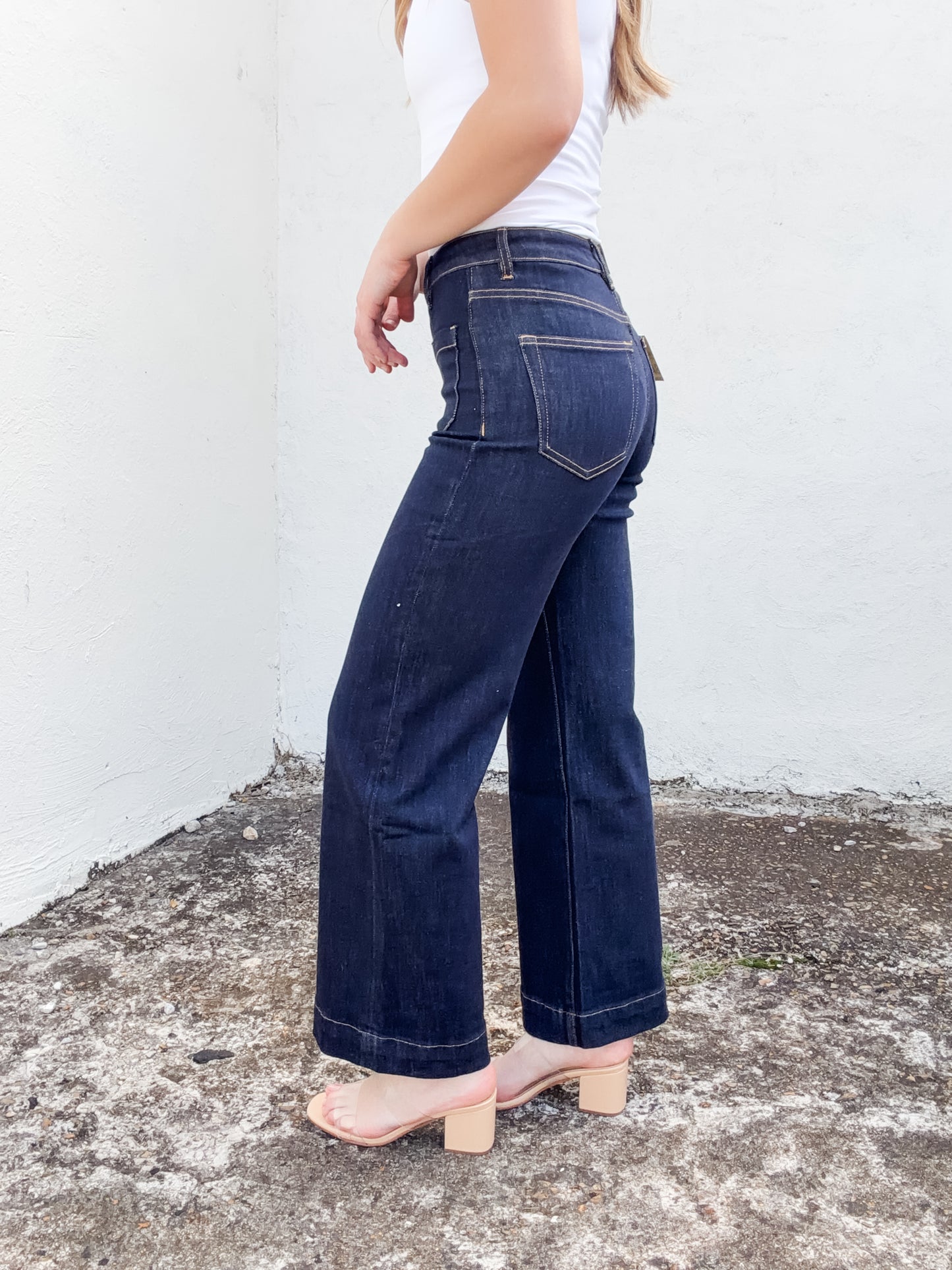 All Time Fav High Rise Jeans Dark Blue