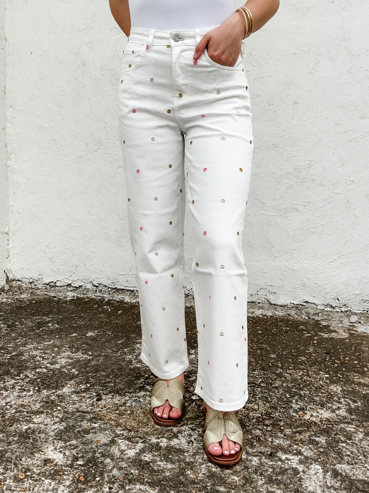 Flower Expo Jeans
