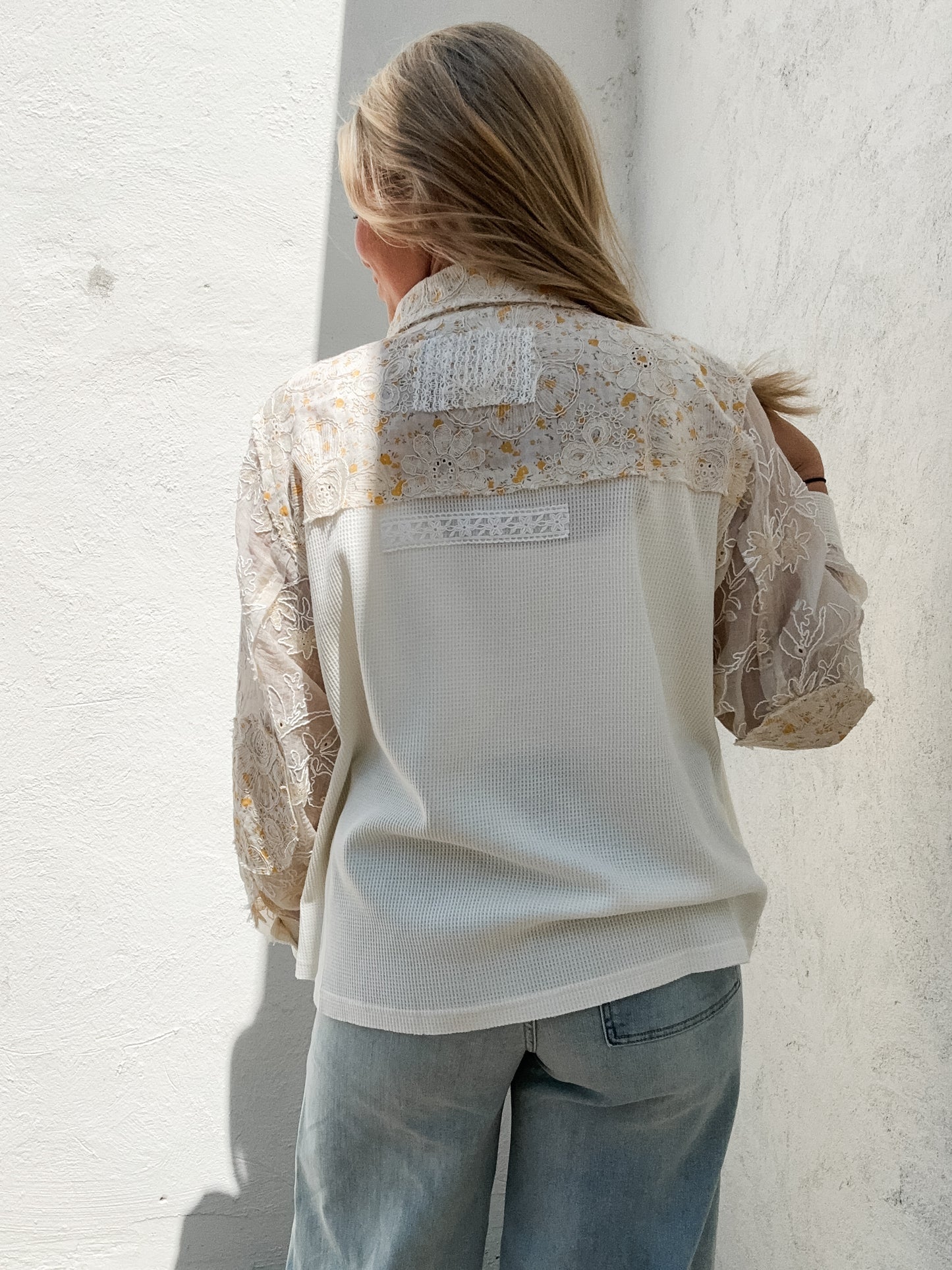 Floral Placket Jacket