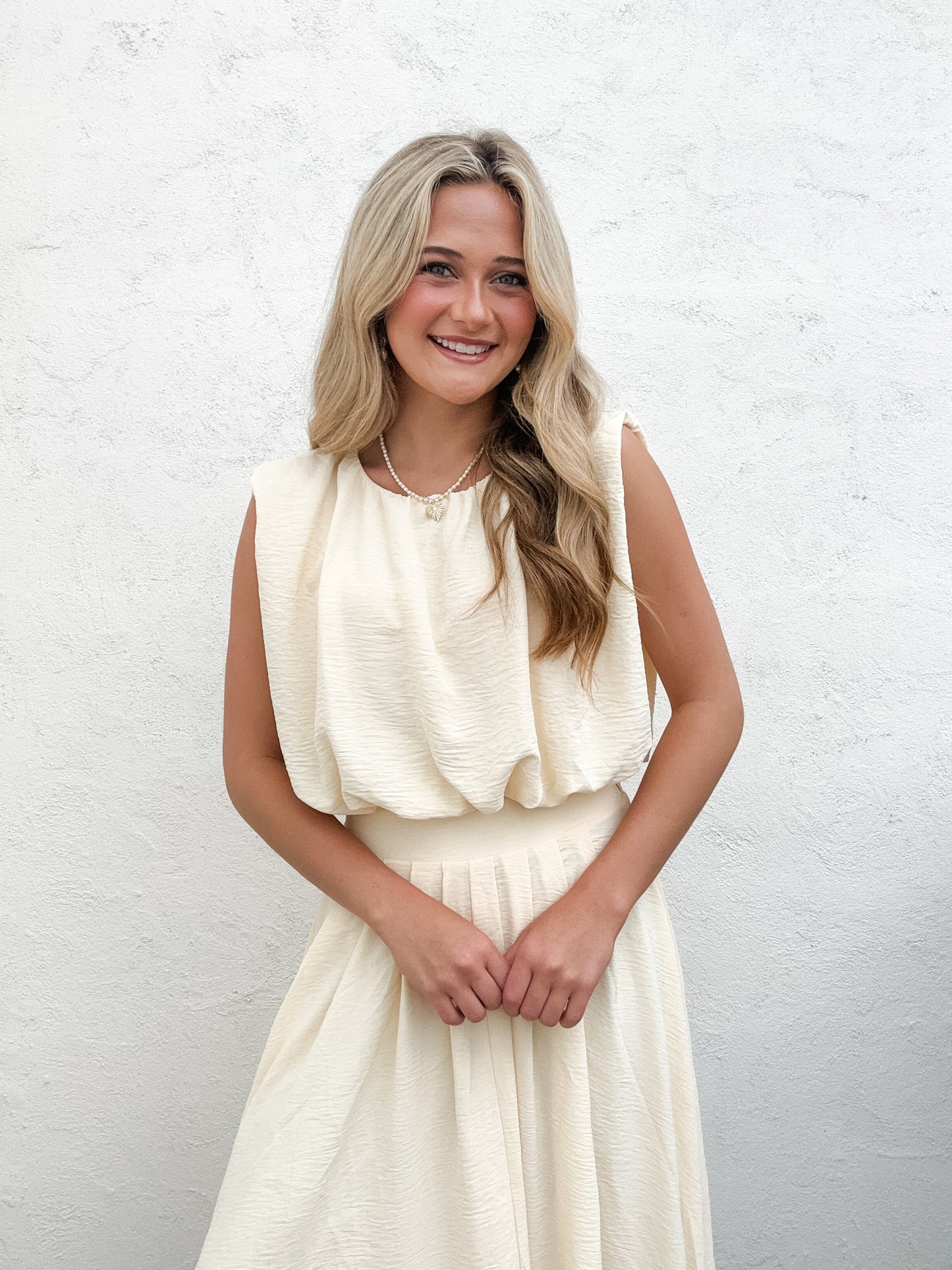 Up Up and Away Skirt Set Light Yellow