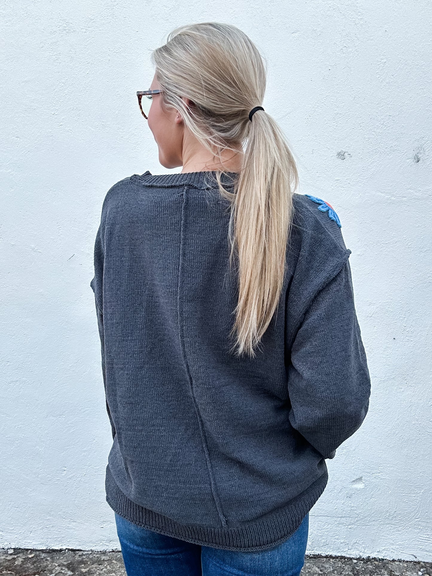 Wavy Wildflowers Sweater