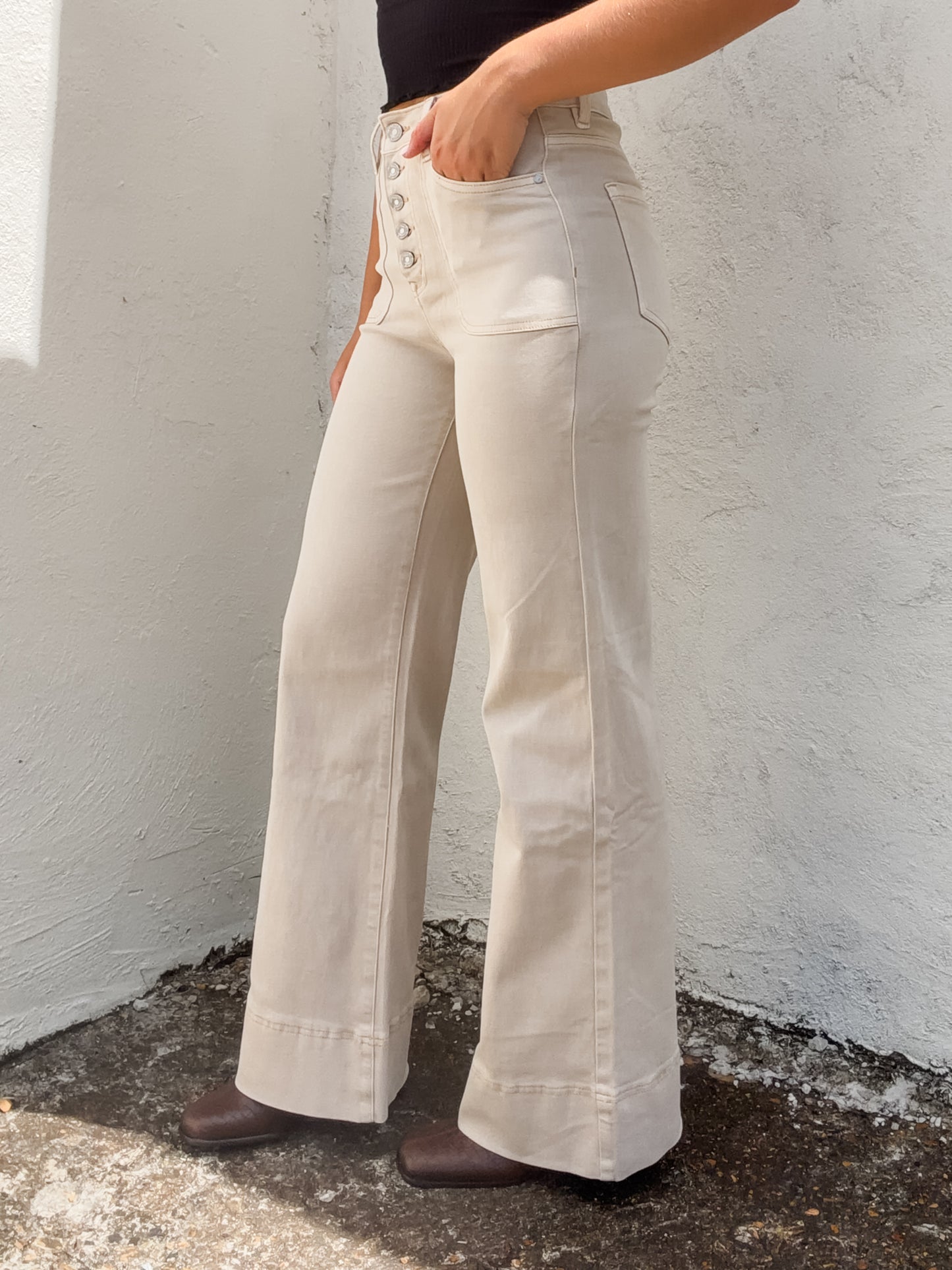 Dawna High Rise Wide Leg Jean