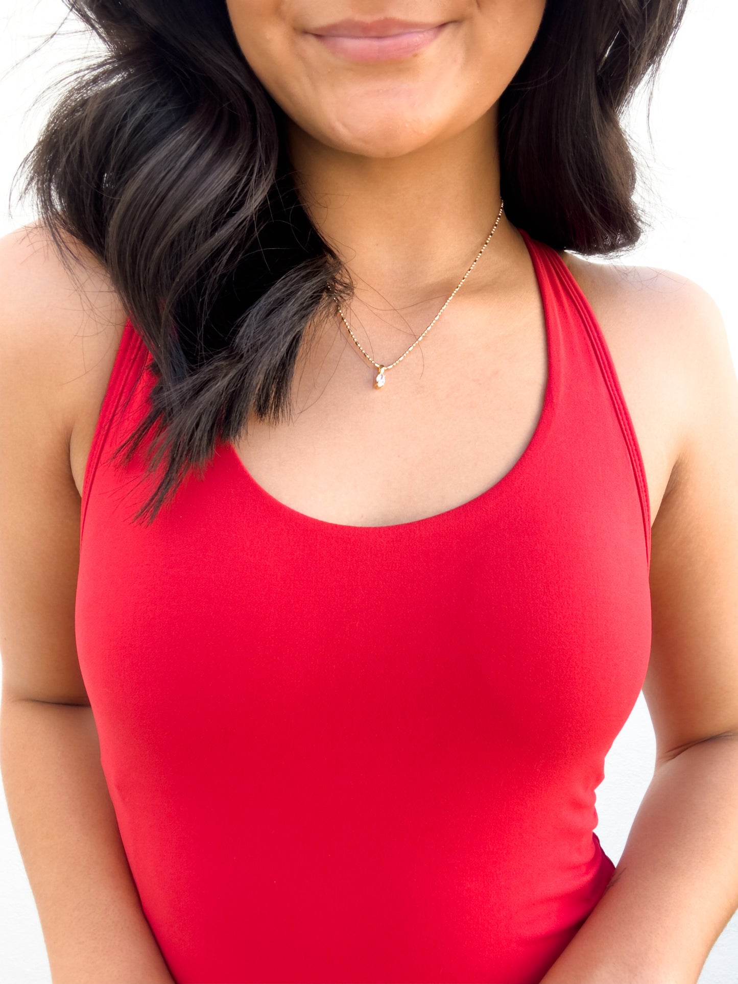 Tennis Romper Dress Red