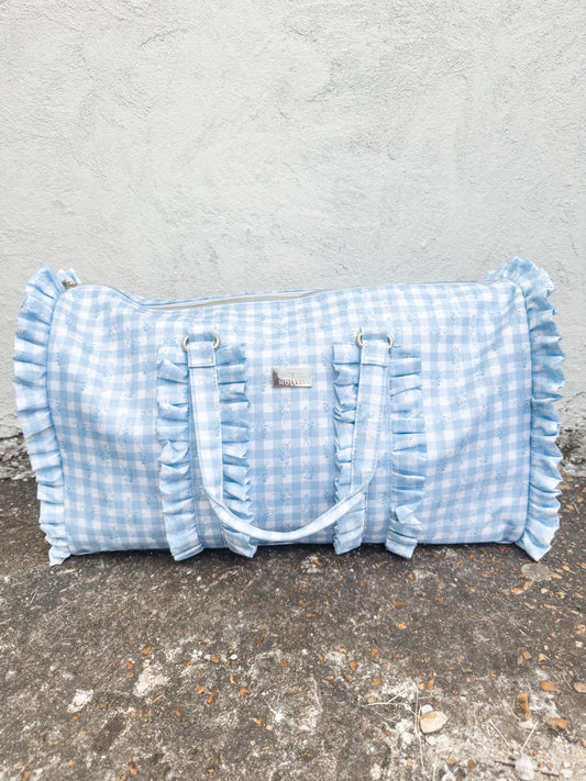 Ruffled Nylon Weekender