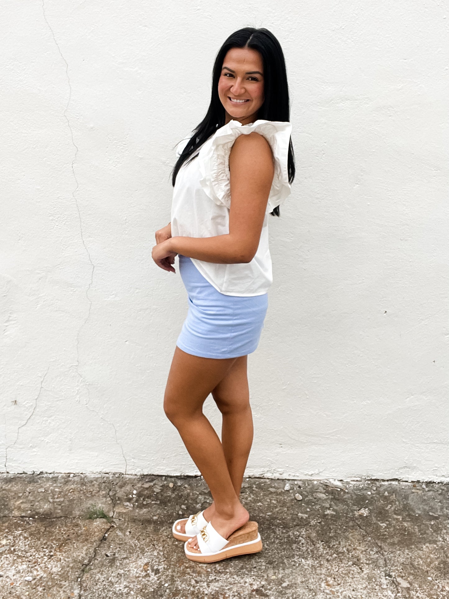 Vacay Babe Skort Blue