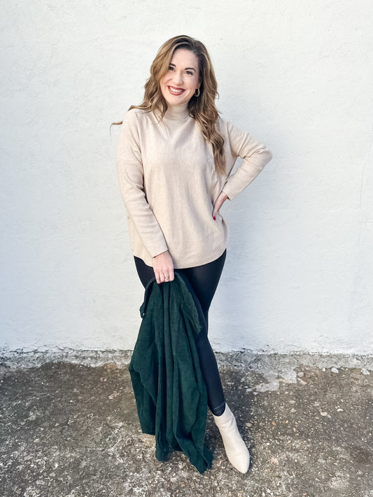 Trendy Queen Taupe Sweater