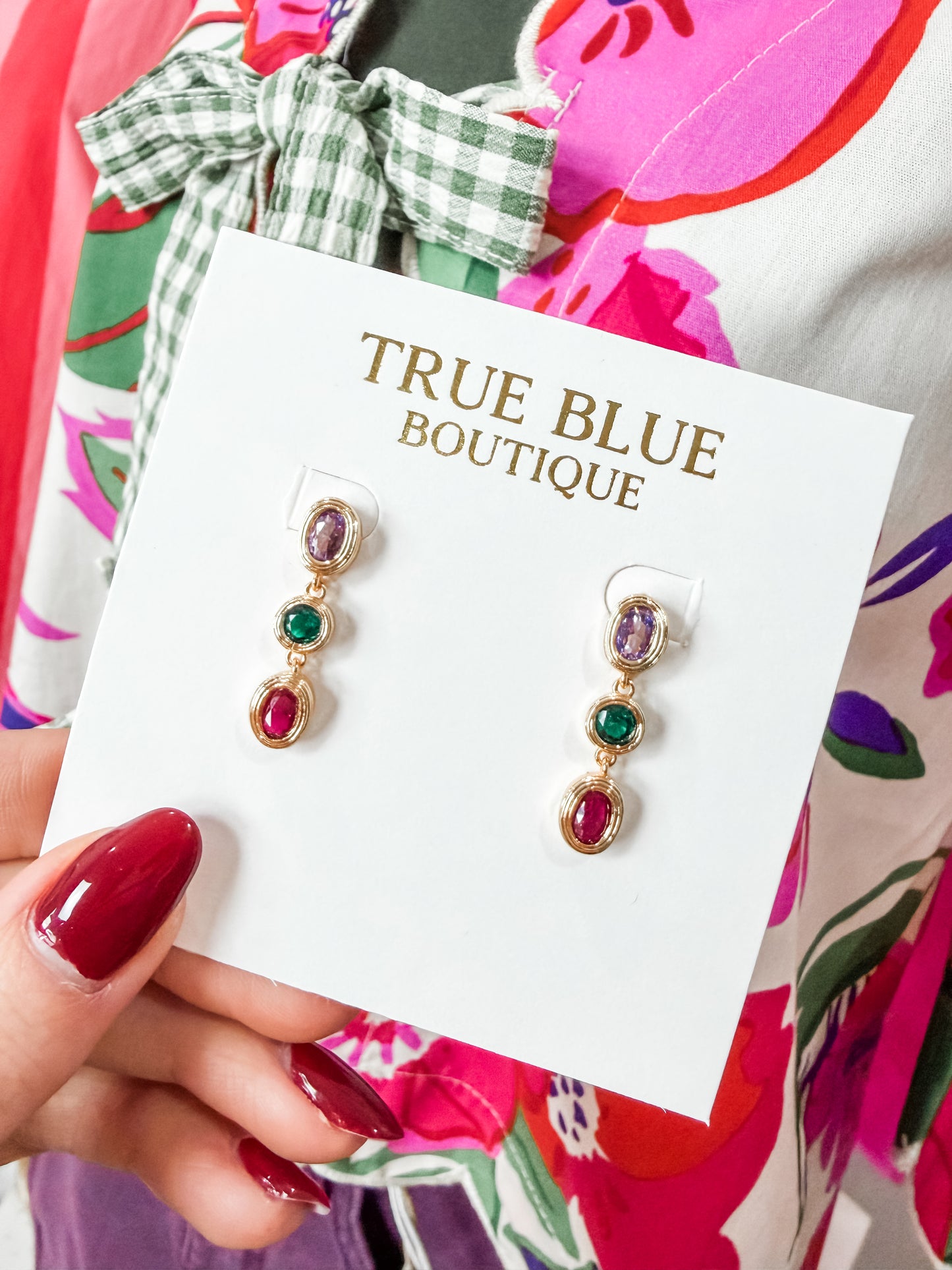 Geo Drop Earrings