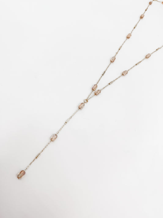 Violet Lariat Necklace