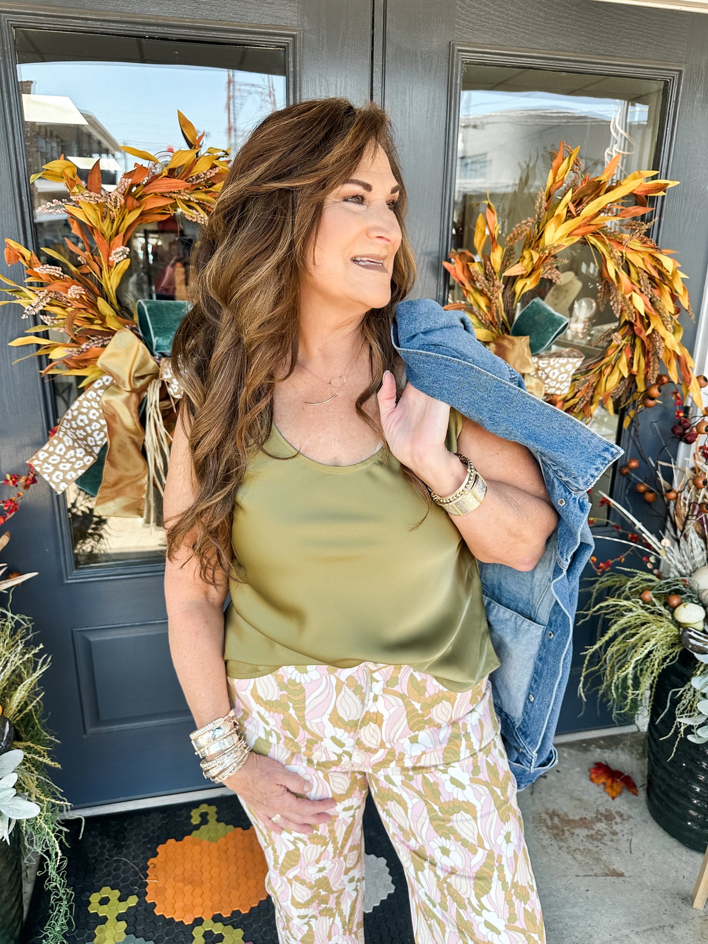 Date Night Tank Olive