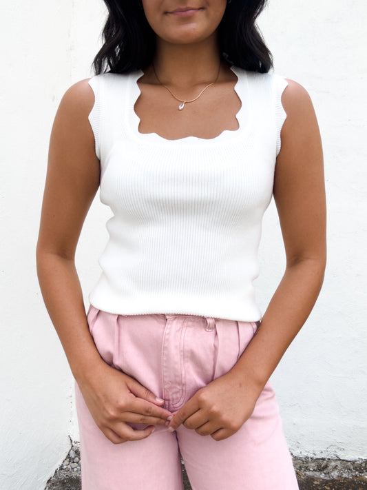 Sweater Tank in Ivory