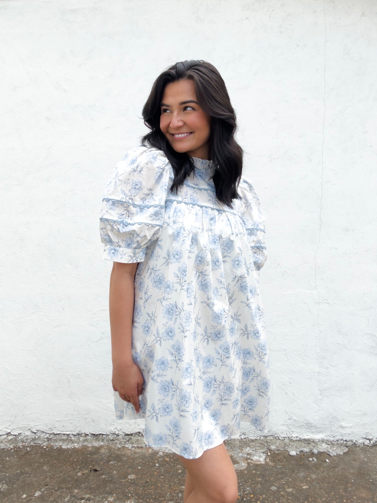 Azure Floral Dress