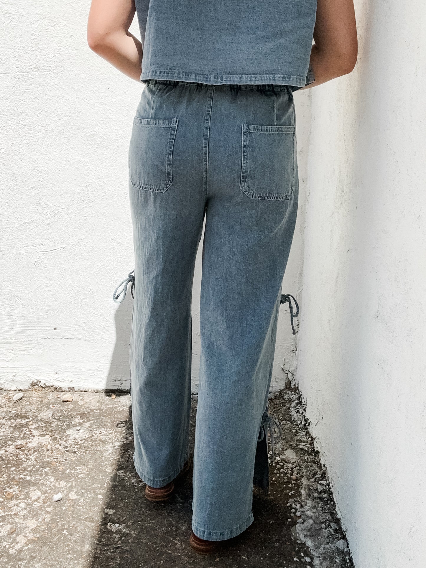 Tied Up Denim Pants