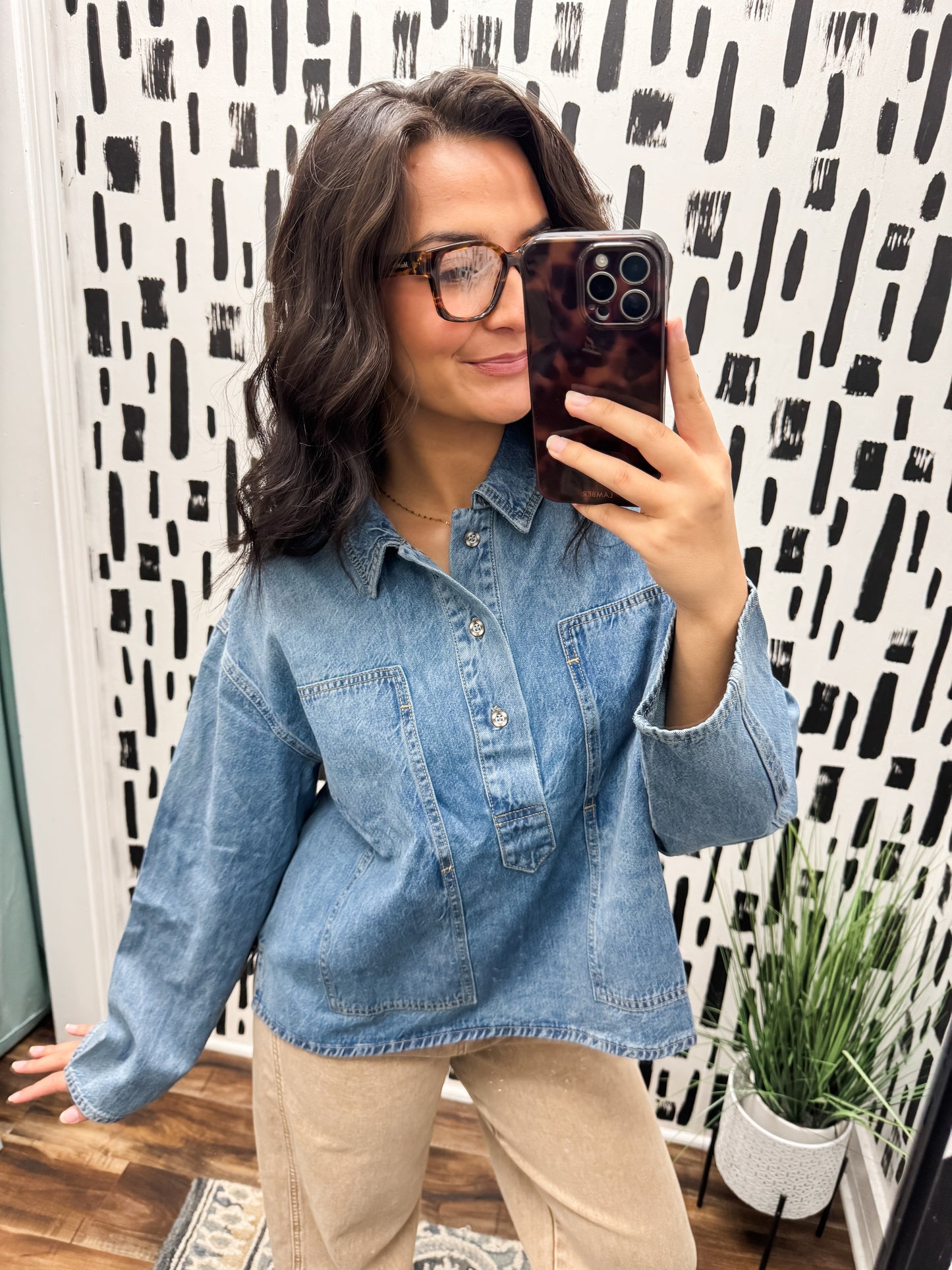 Denim on Denim Shirt