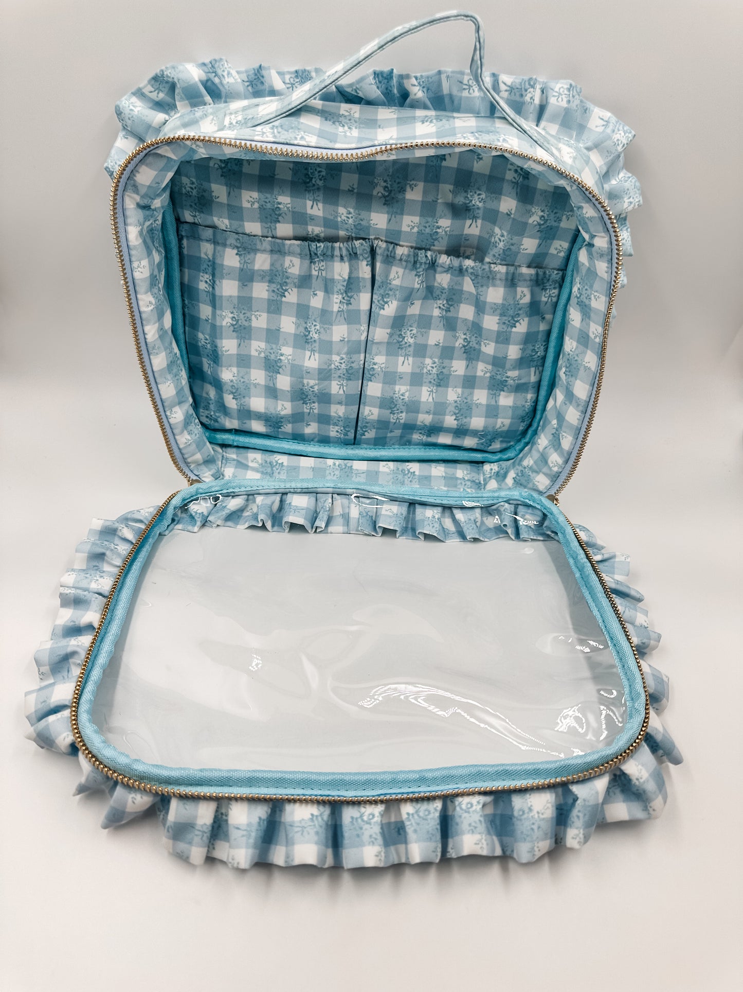 Ruffled Jett Setter Blue Floral