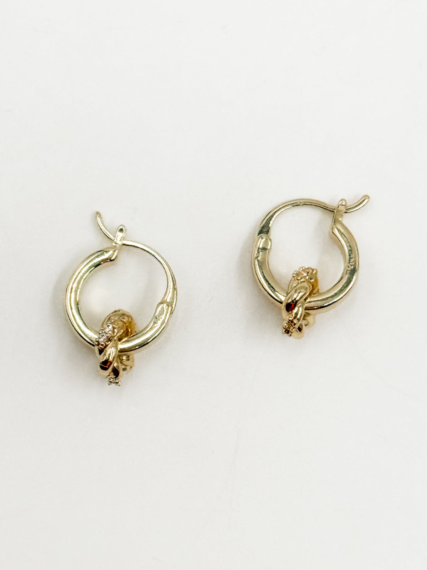 Rondelle Huggie Earrings