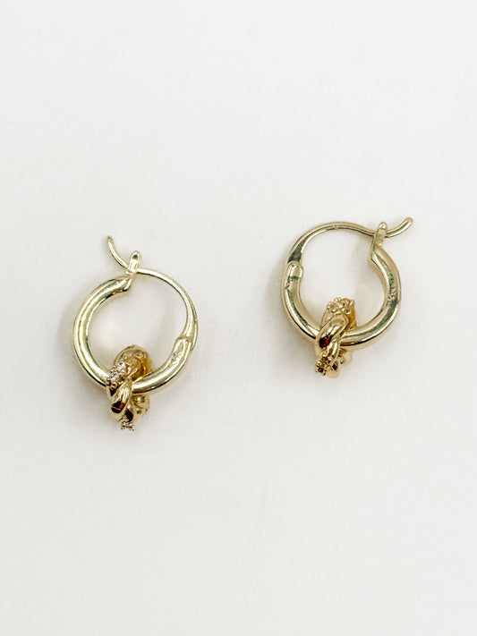 Rondelle Huggie Earrings