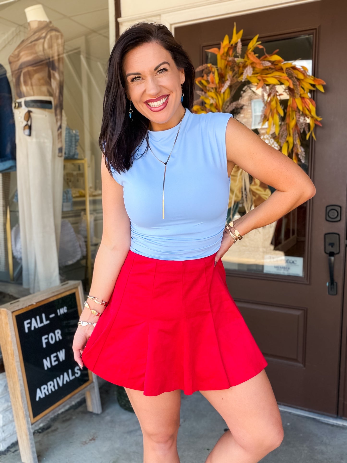 Yvette Top Powder Blue