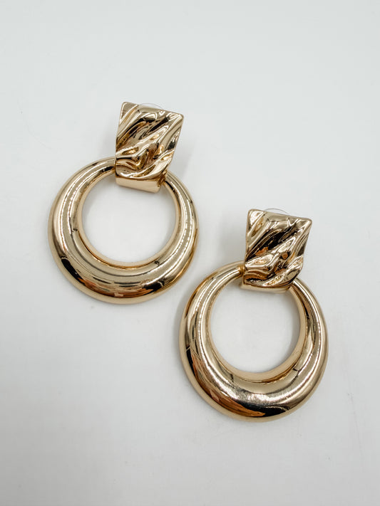 Door Knocker Hoop Earrings