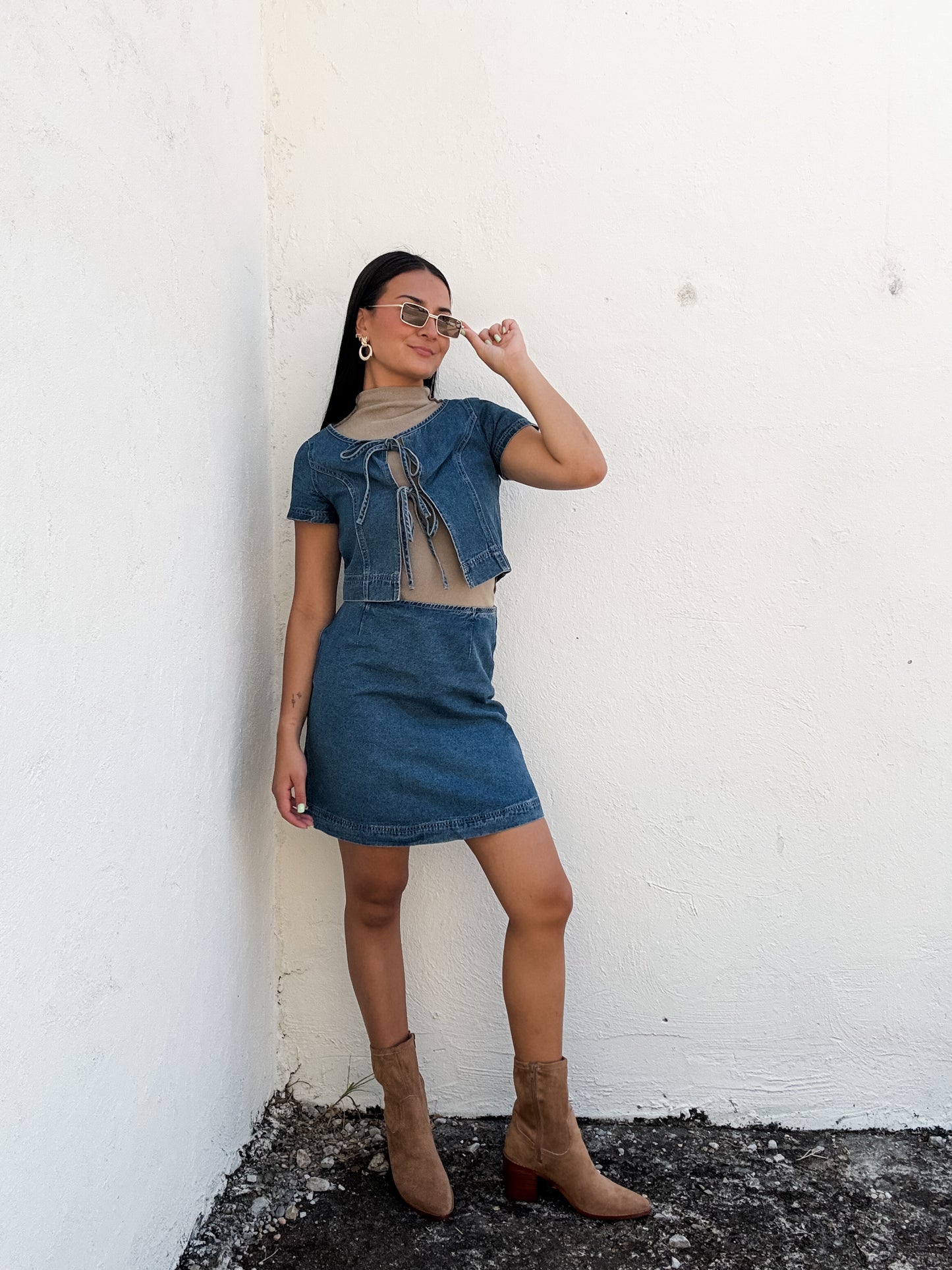 Daybreak Denim Skirt