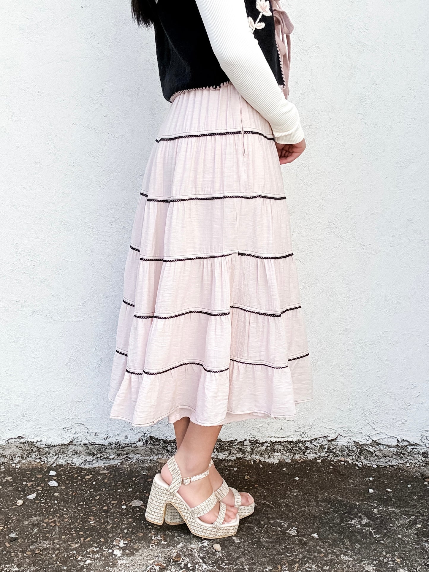 Tiered Delight Maxi Skirt