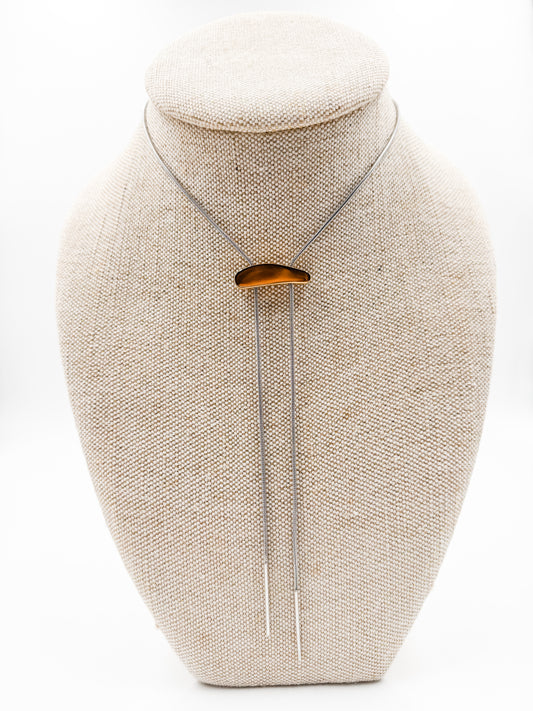 Lauren Two-Tone Lariat Necklace