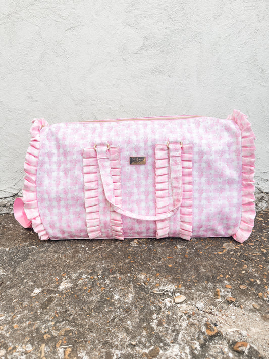 Ruffled Nylon Weekender Floral