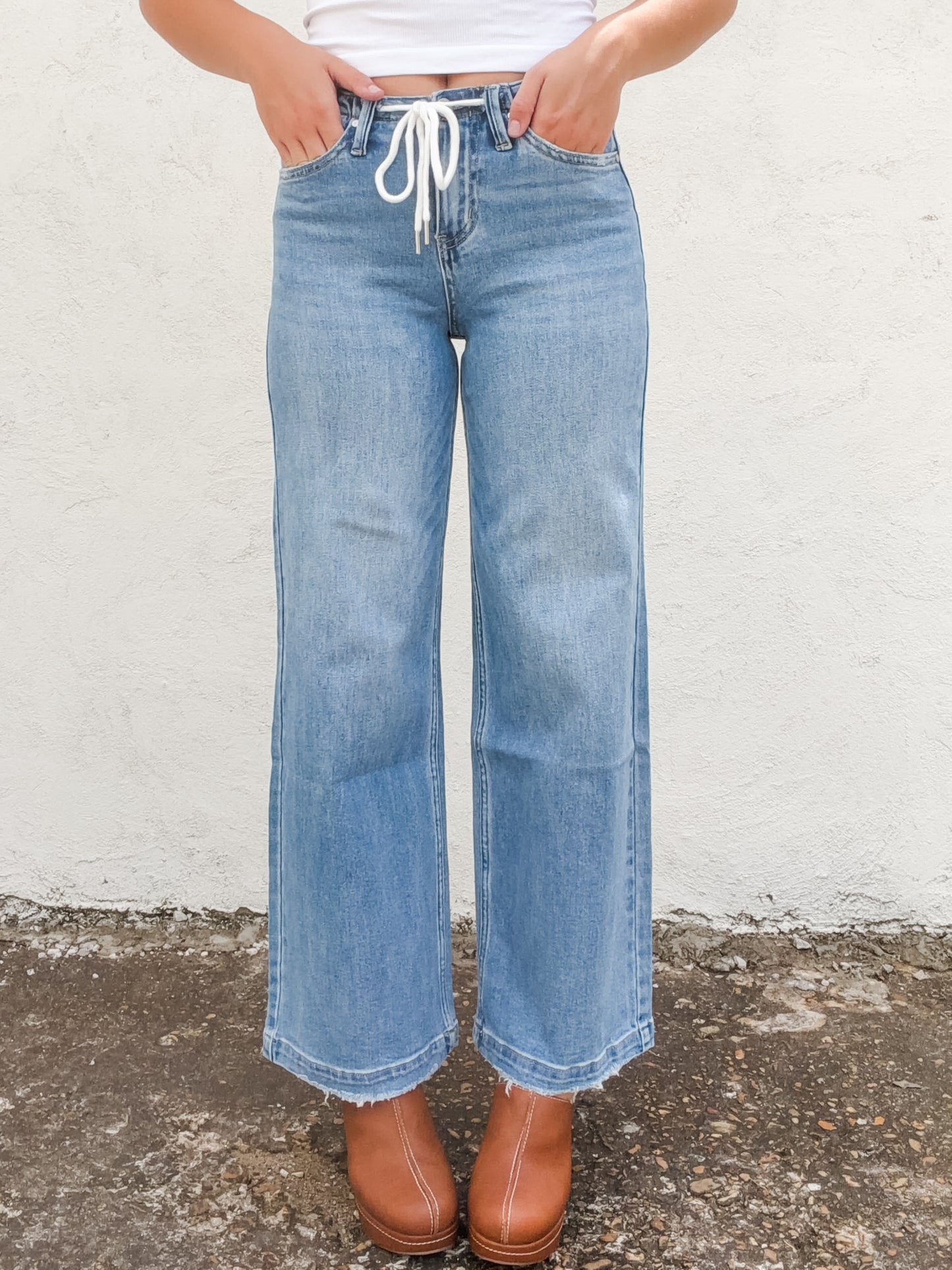 Zephyrine High Rise Wide Leg Jeans