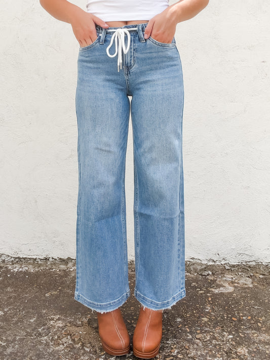 Zephyrine High Rise Wide Leg Jeans