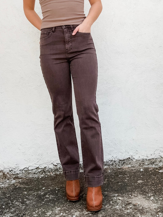 Samantha High Rise Bootcut Chocolate