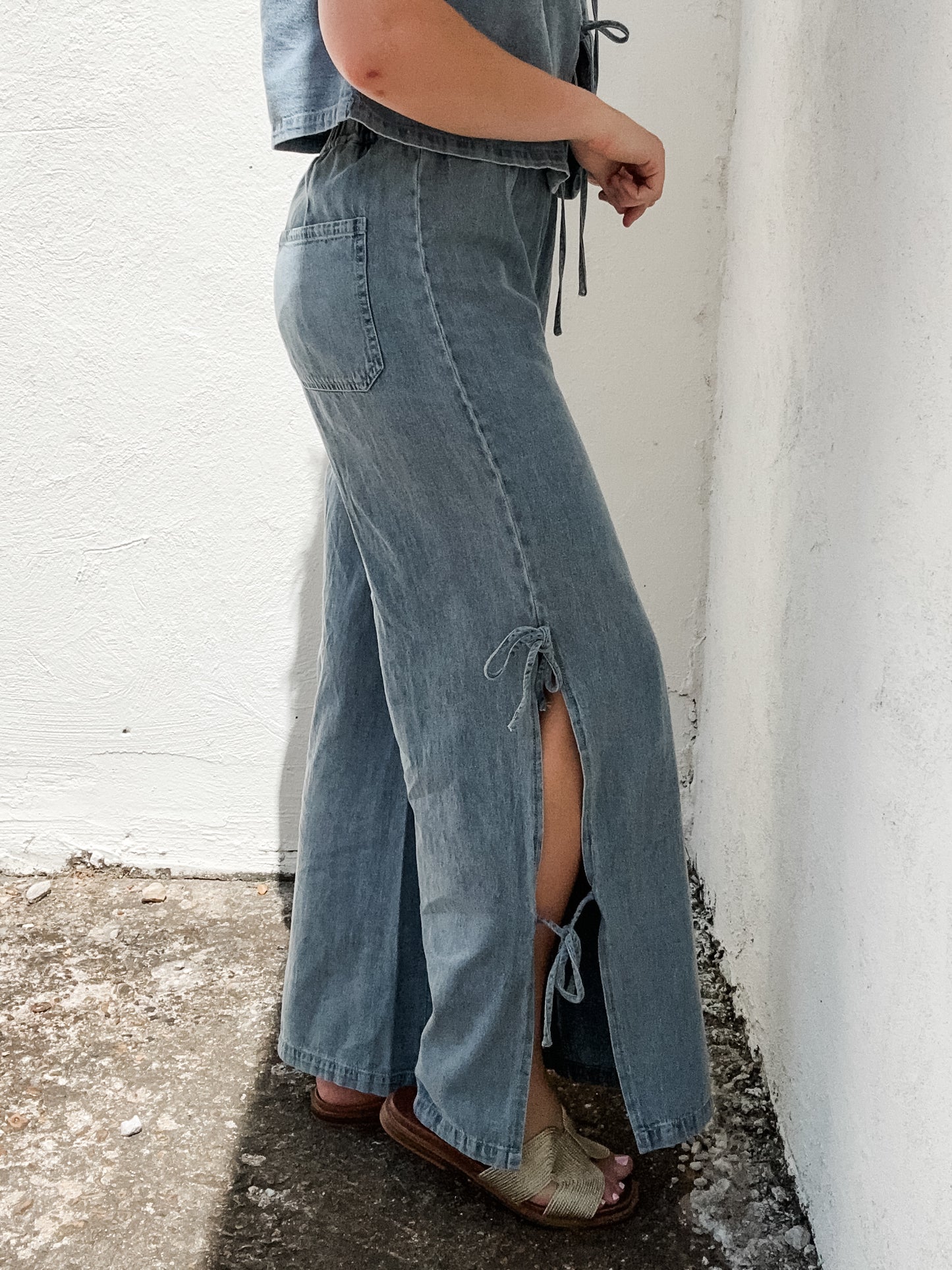 Tied Up Denim Pants