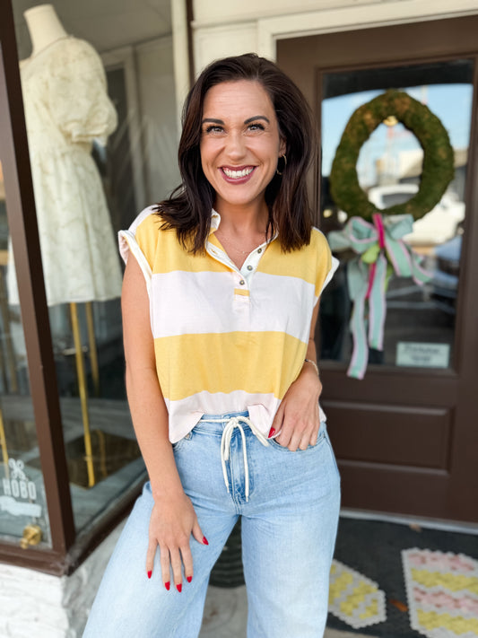 Harper Rolled Sleeve Top